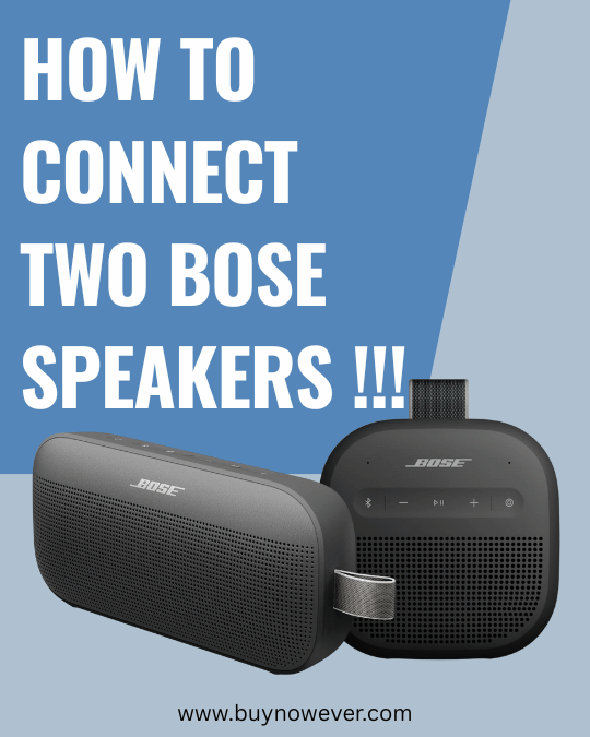 Connect Two Bose Speakers