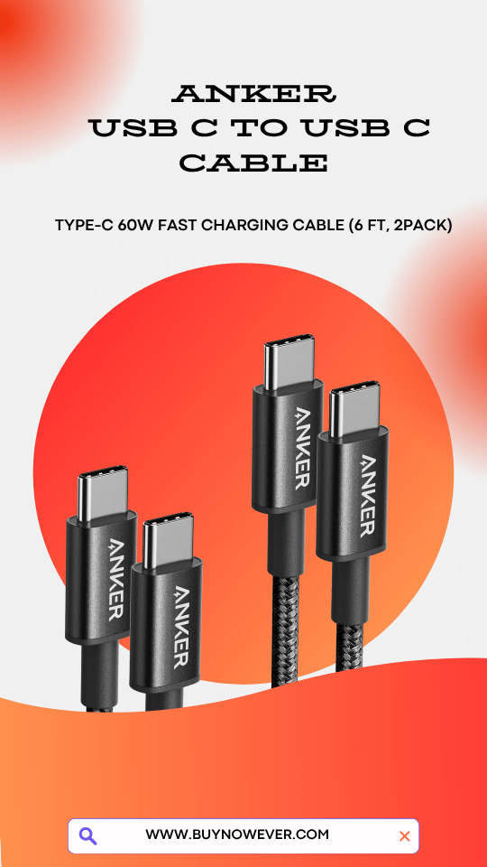 Anker USB C to USB C Cable Type C 60W Fast Charging