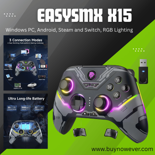 EasySMX X15 PC Controller RGB Lighting EasySMX X15 PC Controller