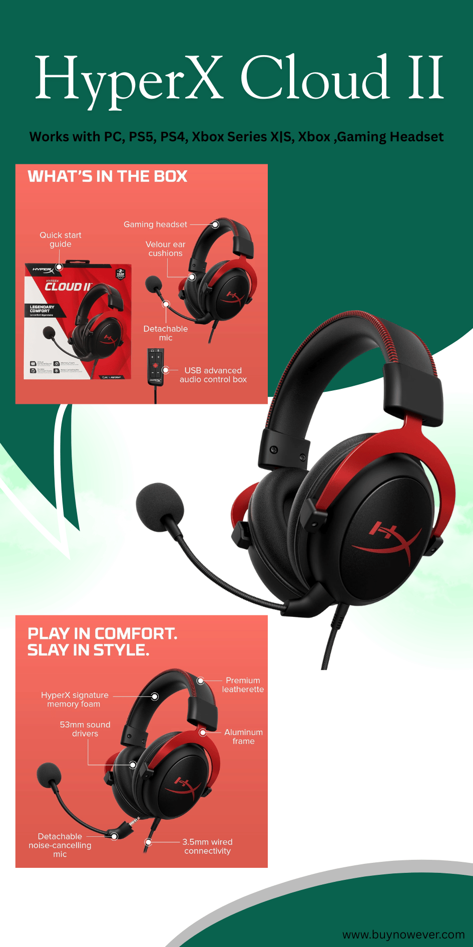 HyperX Cloud II - Gaming Headset