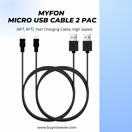 MYFON Micro USB Cable 2 Pack