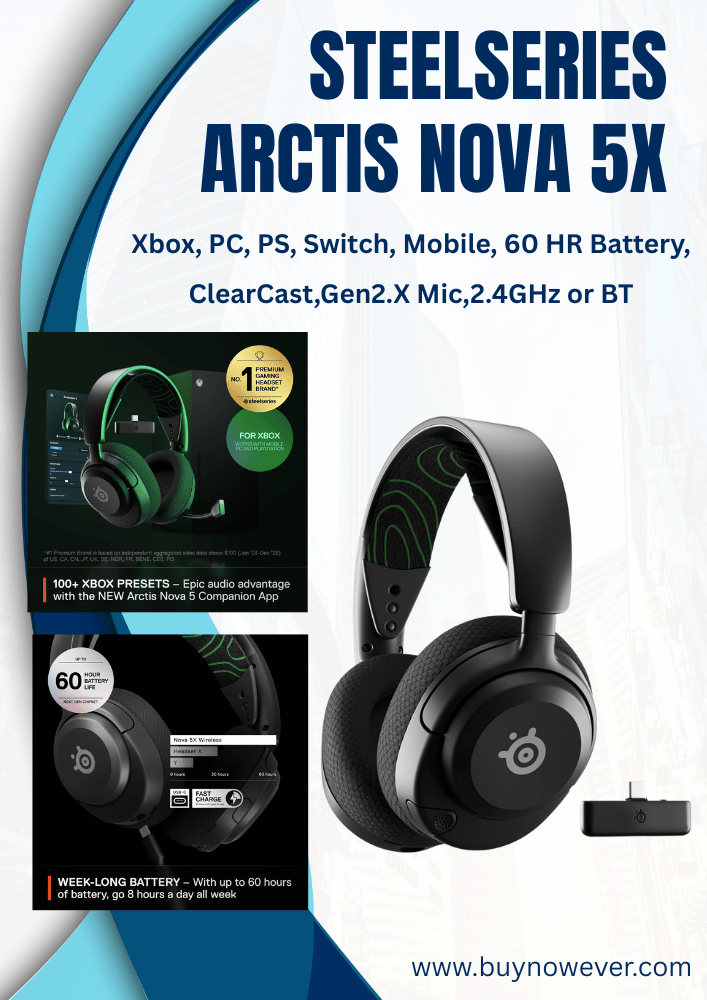 SteelSeries Arctis Nova 5X Wireless
