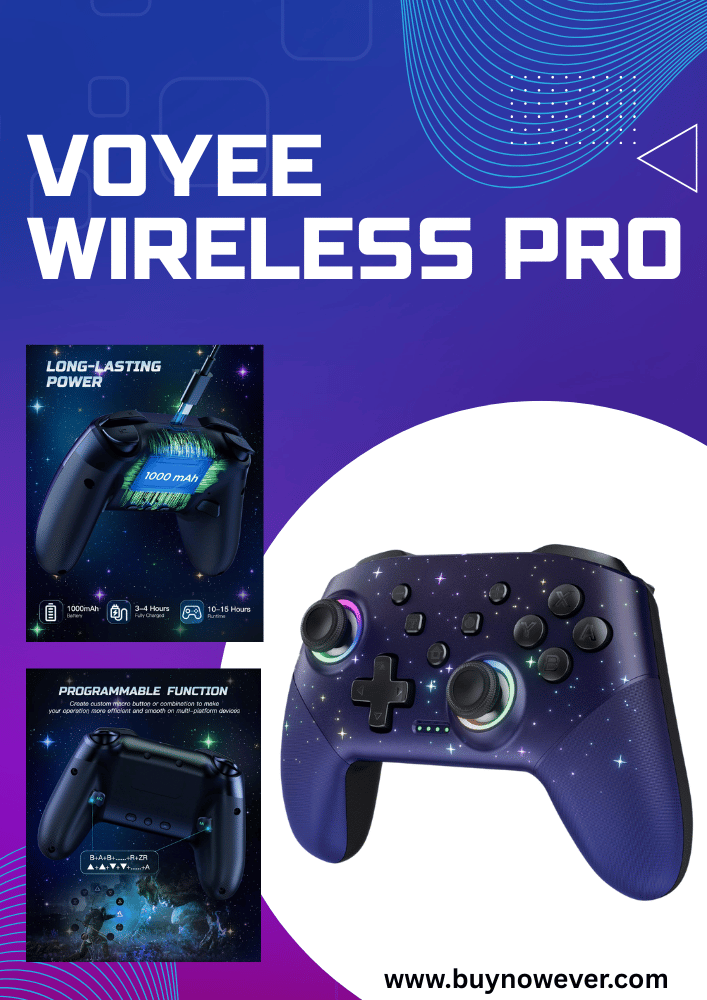 VOYEE Wireless Pro Controller RGB Light VOYEE Wireless Pro Controller RGB Light